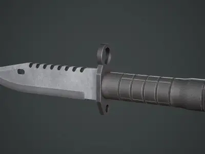 M9 Bayonet Knife Low-poly 3D model
