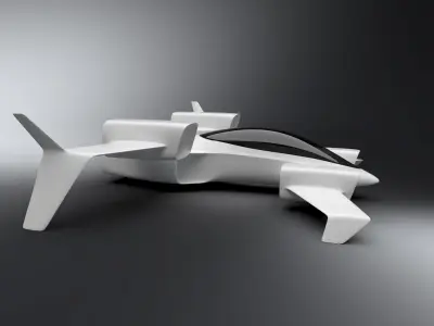 ML eVTOL concept 3D model