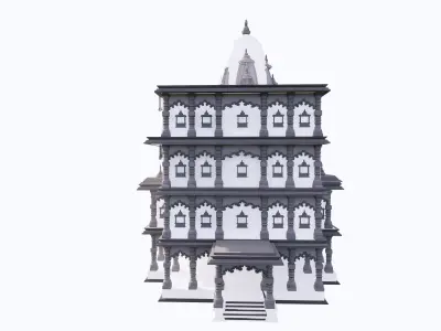 indian jodhpuri temple 3d modal 3D model