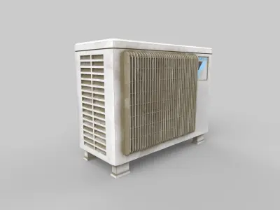 AC outdoor unit Low-poly 3D model