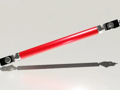 Generic car bumper strut or lip splitter rod Free 3D model