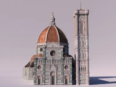 Cathedral Santa Maria Del Fiore 3D model