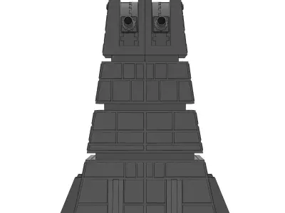 CUSTOM Heavy Cannon Turbolaser 3D print model
