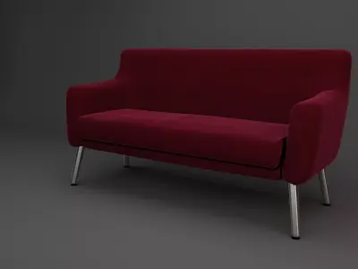 Sofa - furniture Free low-poly 3D model