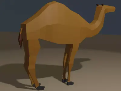 Lowpoly Camel Free low-poly 3D model