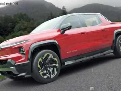 Chevrolet Silverado EV 2024 Red 3D model
