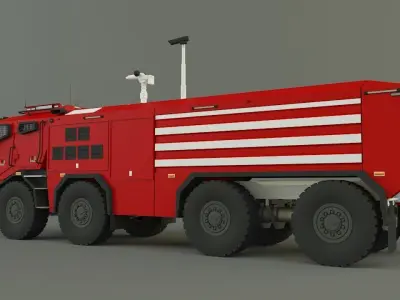 Titan Fire Truck 3D model