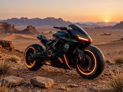 Cyber Samurai Bike 2077 STL Futuristic Motorcycle Model 3D Print 3D print model