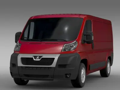 Peugeot Boxer Van L2H1 2006-2014 3D model