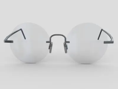 Glasses 7 eyeglasses Low-poly 3D model