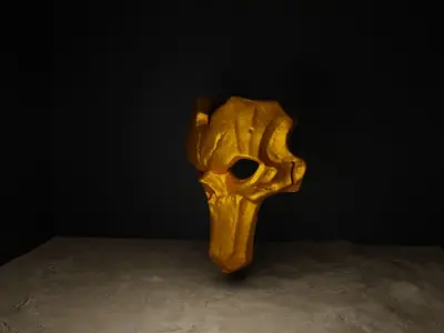 Skull Death Head Mask - Epic Skull Face Mask  3D print model