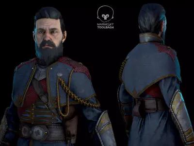 Knight of the Round Table Low-poly 3D model