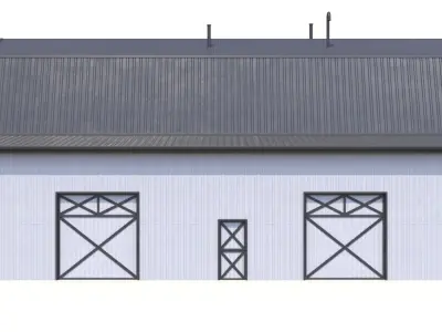 6 PBR Farm Buildings Collection 3D model
