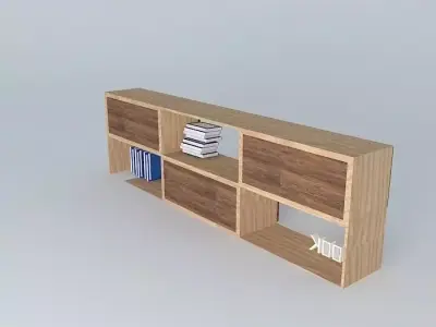 Niche bookshelf Free 3D model