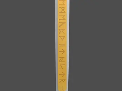 Excalibur sword 3D model