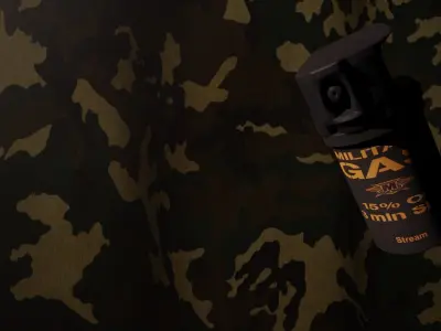 Military Gas pepper gas 50 ml Free 3D model
