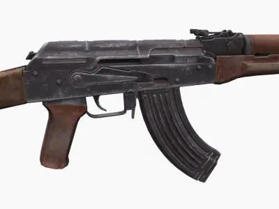 AKM 47 Low-poly 3D model