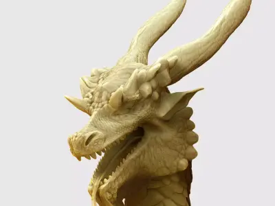 Dragon hi poly 3D model