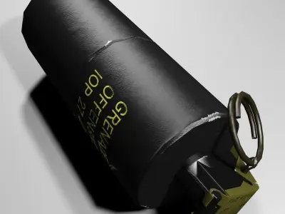 MK3A2 Concussion grenade Low-poly 3D model