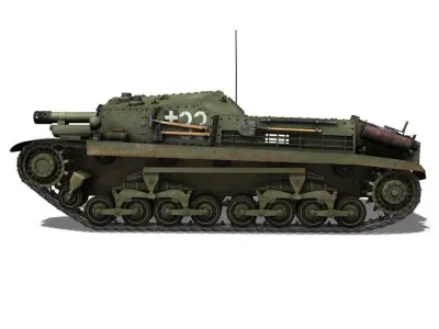 43M Zrinyi II - Hungarian Assault Gun - 3rd Battery 33 3D model