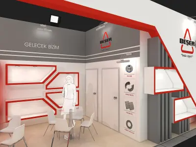 Exhibition Stand - ST0031 3D model