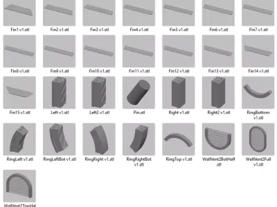 Galaxys Edge Wall Vent  Exhaust Prop 2 STL 3D print model