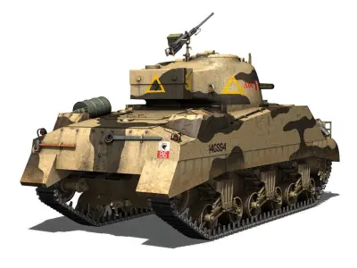 British Shermans - Collection 3D model