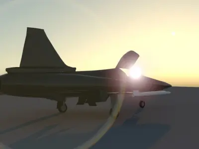 F-20 Tigershark Jet 3D model
