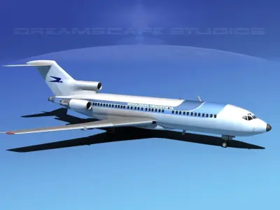 Boeing 727-100 Aerolineas Argentinas 2 3D model