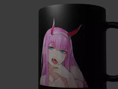 Zero twos cup Free low-poly 3D model