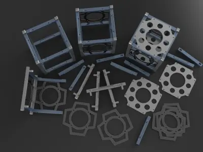 Cubes metal cube Free 3D print model