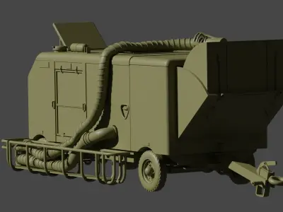 RAF STAD 250 Aircraft Air Starter Trolley 3D print model