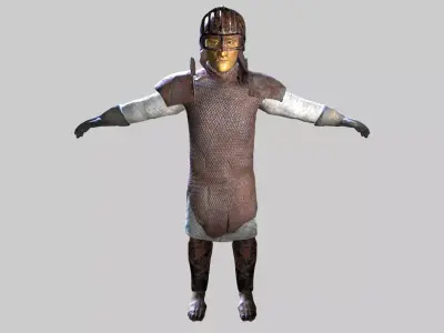 Goblin warrior Low-poly 3D model