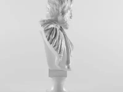 Aristotle bust of antoninus 3D print model