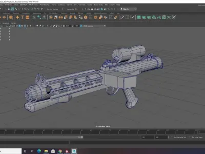 Star wars E-11 Blaster 3D model Game ready Free low-poly 3D model