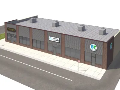 Retail-063 Retail Store 3D model