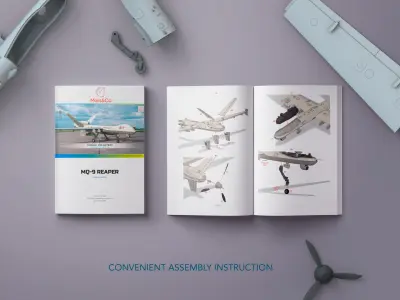 MQ-9 Reaper Block5 Ukrainian Edition HIGH QUALITY 3D PRINT MODEL 3D print model