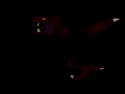 Dinoh the Monster Low-poly 3D model