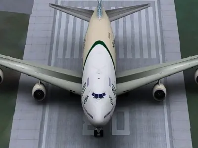  747-200 Jumbo Jet 3D model