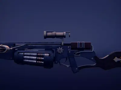 Game-Ready LWFV Crossbow Low Poly Realistic PBR Weapon Low-poly 3D model