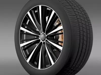 Toyota FT 86 open concept wheel 2014 3D model