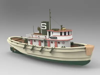 Steamship Karina 3D model