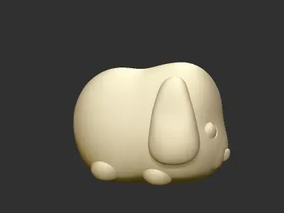puppy bunny Free 3D print model