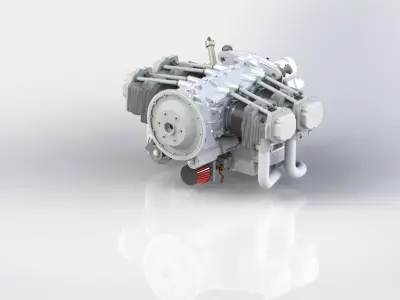 Lycoming IO-360 3D model