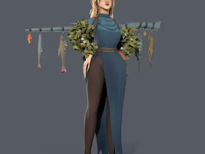 Artificer Low-poly 3D model