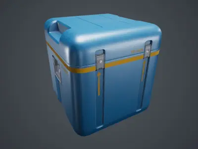 Animated Military Case 09 Low-poly 3D model