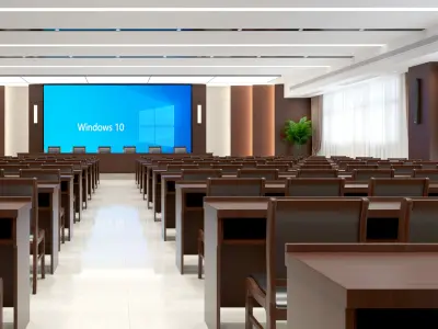 Office Interior with Conference Room 3D model