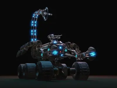 Skorpion tank 3D model Low-poly 3D model