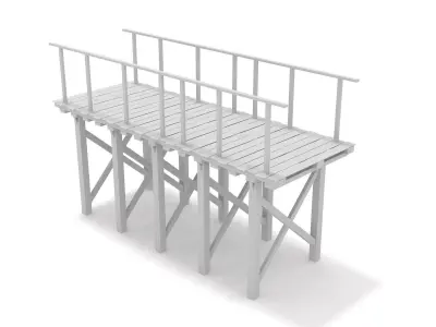 White Bridge 3D model