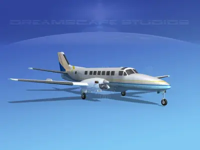Beechcraft B99 Florida Coastal 3D model